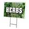 Signmission Herbs Yard Sign & Stake outdoor plastic coroplast window, C-1824 Herbs C-1824 Herbs - alternate 1